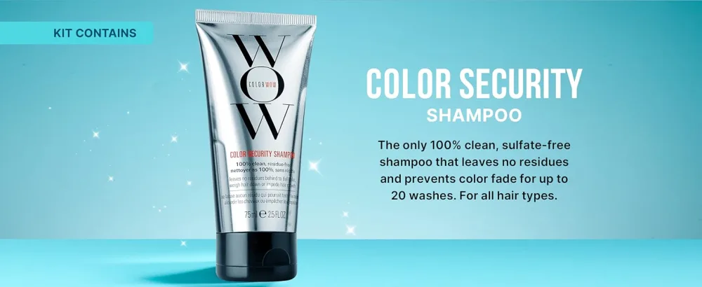 COLOR WOW Xtra Large Bombshell Volumizer New Alcohol-Free Technology for Lasting Volume and Thickness Value Kit (Pack of 4) - Color Security Shampoo