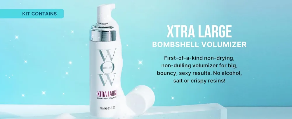 COLOR WOW Xtra Large Bombshell Volumizer New Alcohol-Free Technology for Lasting Volume and Thickness Value Kit (Pack of 4) - Xtra Large