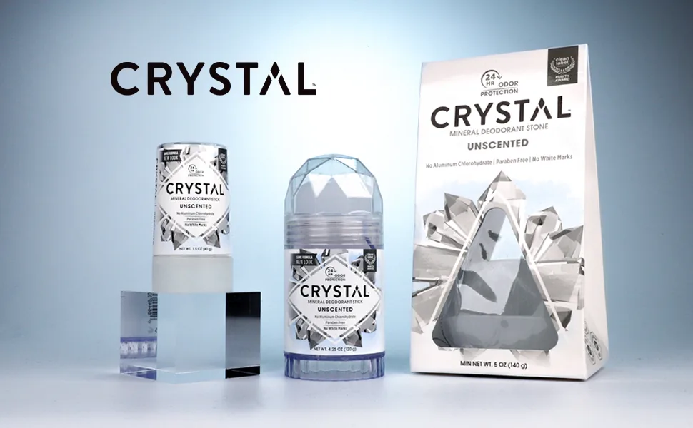 Crystal Mineral Deodorant Stick Unscented 4.25 oz (Pack of 12) Unscented 4.25 Ounce (Pack of 12) - Crystal Mineral Deodorant
