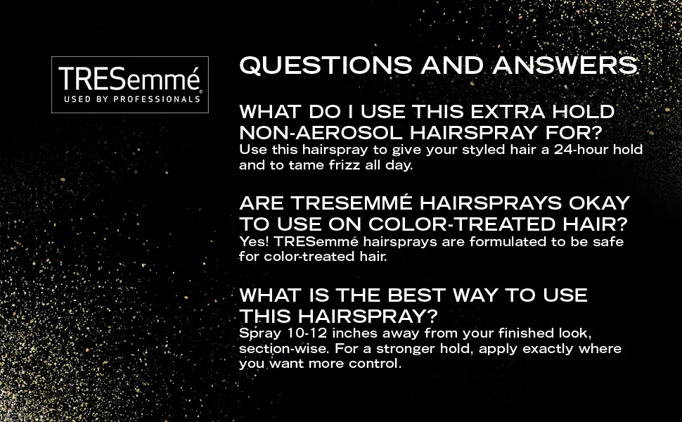 TRESemm Hair Spray 2 oz PK24 - product information 3