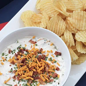 Cape Cod Potato Chips, Reduced Fat Kettle Cooked Chips, Variety Pack, 30 Count - Loaded Baked Potato Dip recipe with Cape Cod Kettle Chips