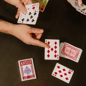 Maverick Playing Cards, Standard Index, 12 Pack Standard Index 12 Pack - Maverick playing cards table top down