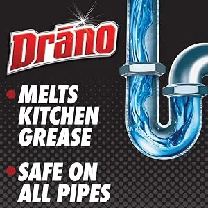 Drano Kitchen Granules Clog Remover, 8.8 oz (Pack of 3) - product information 2