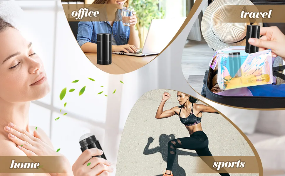 8 Pack 1 Oz Deodorant Containers Empty Black Plastic Twist-up Deodorant Tubes Bottom Filling DIY Travel Refillable Lip Balm Tubes Container - product information 3