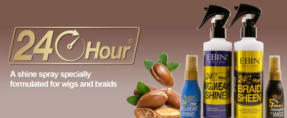 EBIN NEW YORK 24 Hour Braid Sheen Spray | Soothes braid tightness and soreness. Softens adds extra shine moisturizes & conditions 2oz / 60ml 2 Fl Oz (Pack of 1) Braid Sheen Spray - product information 9