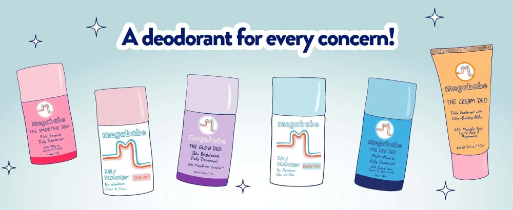 Megababe Beachy Pits Daily Deodorant Fresh Scent 2.6 Ounce Stick 1 - A deodorant for every concern.