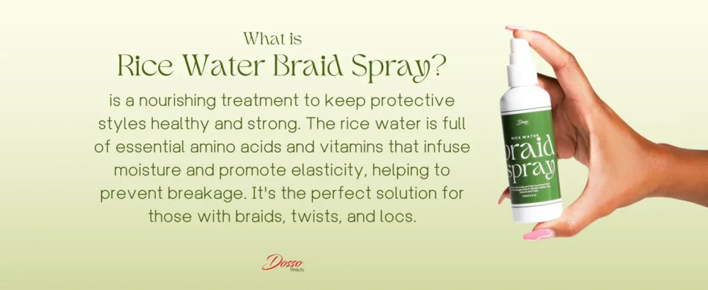 Rice Water Braid Spray Spray Moisturizer for Box Braids Twists & Locs Prevent Breakage & Moisturizes Scalp 100 ml 3.5 oz - What is Rice Water Braid Spray
