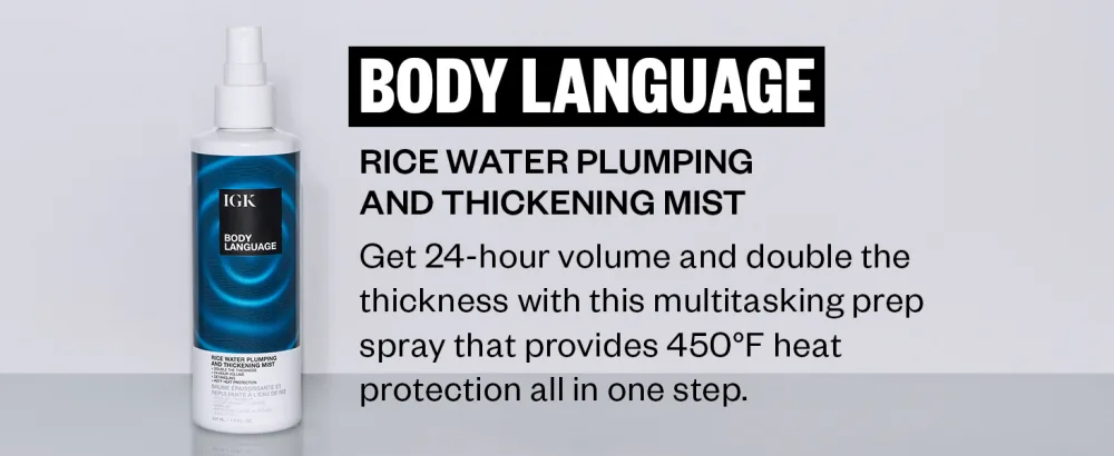 IGK Body Language Rice Water Plumping 2 Fl Oz (Pack of 1) - Body Language