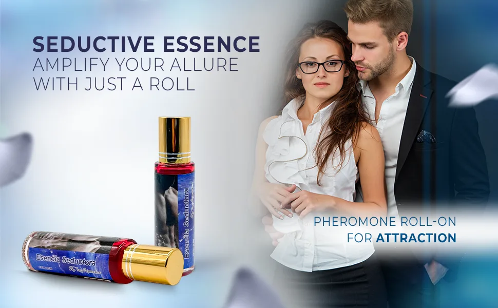 Seductive Essence Pheromone Roll-On for Men Confidence-Boosting Fragrance Subtle Attraction Pheromones Perfume Compact 15ml - Pheromone perfume for women