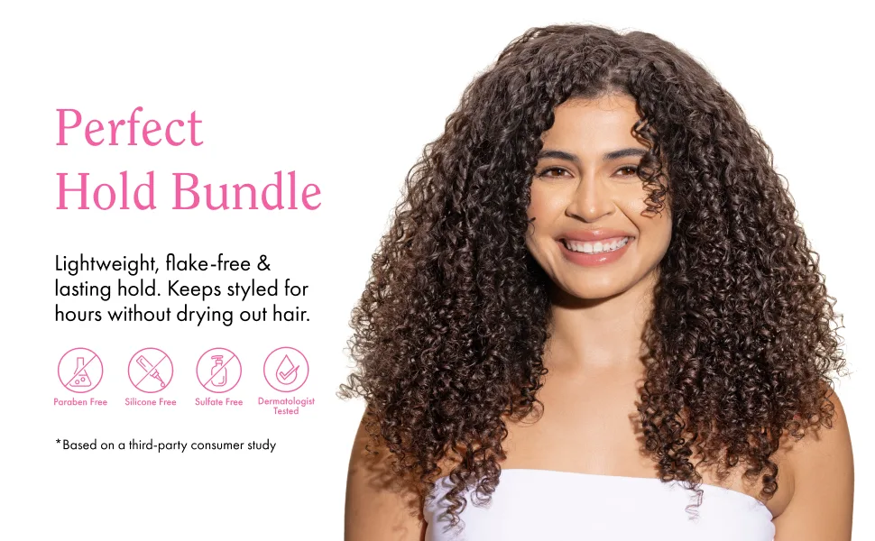 Rizos Curls Volumizing Hairspray & Light Hold Gel Bundle - perfect hold bundle