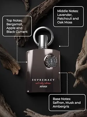 Afnan Supremacy Not Only Intense Eau De Parfum Spray for Men 5.0 Fl. Oz Not Only Intense 150ml - NOI-Notes