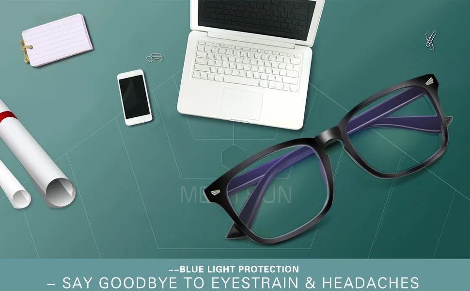 MEETSUN Blue Light Blocking Glasses, Anti Eye Strain Headache (Sleep Better),Computer Glasses UV400 Transparent Lens 3 Pack Black+leopard+tortoise - product information 2