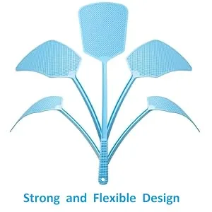 Fly Swatter, 4 Pack Strong Plastic Fly Swat Set with Long Flexible Handle Manual Heavy Duty Fly Swatters Assorted Colors - product information 2