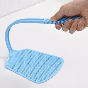 Fly Swatter, 4 Pack Strong Plastic Fly Swat Set with Long Flexible Handle Manual Heavy Duty Fly Swatters Assorted Colors - product information 5