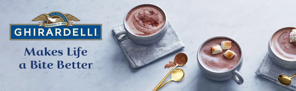 GHIRARDELLI Double Chocolate Premium Hot Cocoa Mix, 10.5 OZ Bag (Pack of 6) Double Chocolate Hot Cocoa - image