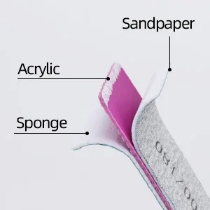 25 Pack Nail Files for Acrylic Nails 100/180 Grit Double Sides Emery Boards Professional Nail Buffering Files Type 1 -25 Count - Nail Files