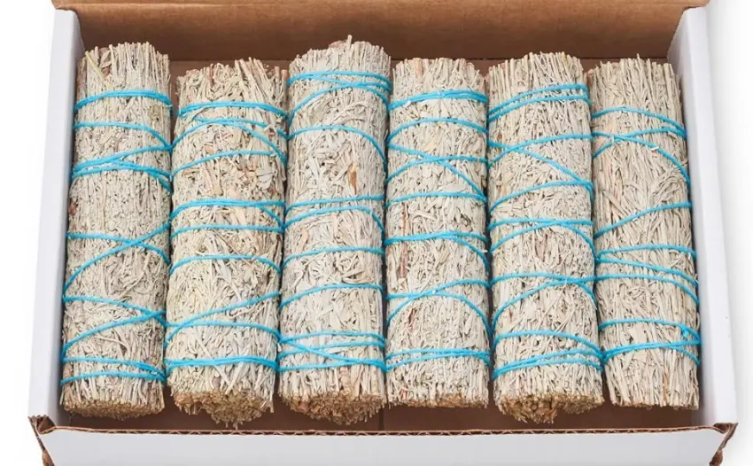 Blue Sage 6 Pack (4-Inch) - Smudge Kit Replenishment/Refill Smudging Kit Refill | Sustainably Grown Sage Bundles | Sage Smudge Sticks - GFDS