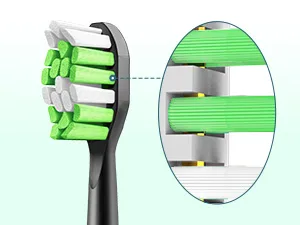 Aoremon Replacement Toothbrush Heads for Philips Sonicare DiamondClean, Black, Pack of 10 - black sonicare replacement heads