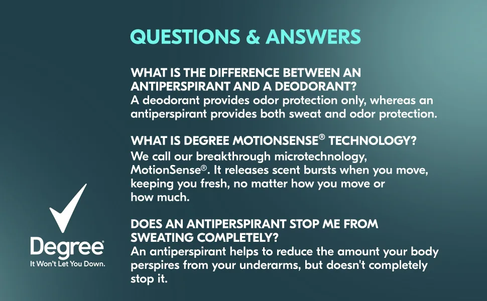 Degree Men Ultrclear Antiperspirant Spray Protects from Deodorant Stains Black + White Instantly Dry Spray Deodorant, 3.8 Ounce (Pack of 3) - Questions & Answers