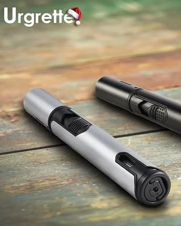 Urgrette 4 Pack Butane Torch Lighters, 6-inch Refillable Pen Lighter Adjustable Jet Flame Butane Lighter for Grill BBQ Camping (Gas Not Included) - urgrette torch lighter