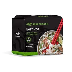 Snapdragon Beef Pho Instant Noodle Packets 4-Pack | 8.4 oz (4 Pack) Beef 8.4 Ounce (Pack of 4) - beef pho 4pk
