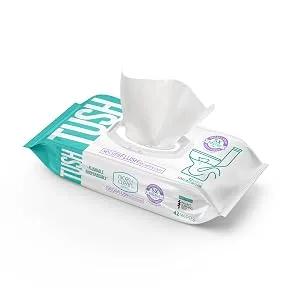 Nice 'N Clean SecureFLUSH Adult Flushable Wipes | Moist Toilet Tissue with Moisturizing Aloe & Vitamin E, 42 Count, Pack of 6 - MTT SecureFLUSH Wipes