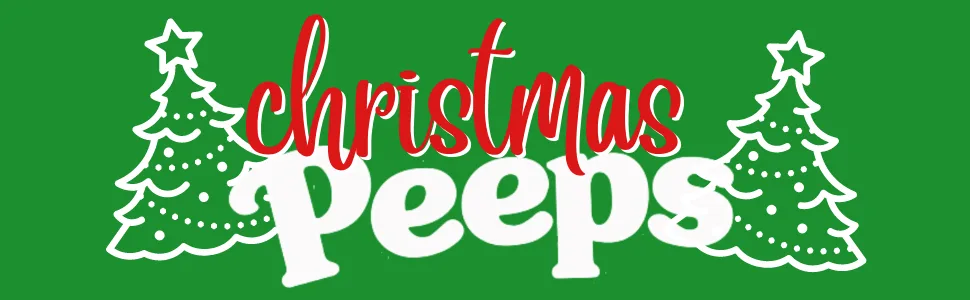 Marshmallow Candy Christmas Packs, Sugar Coated Character Shaped Marshmallows, Pack of 4, 12 Pieces - christmas peeps