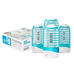 Bug Zapper Indoor Plug in Mosquito Killer Trap Zapper, Electric Gnat Fly Trap Zapper for House Indoor Bug Killer Light Eliminates Flying Pests for Home 4 Pack - Bug Zapper Indoor Plug in, Indoor Mosquito Zapper for Home, Electric Mosquito and Gnat Trap Killer