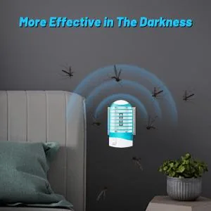 Bug Zapper Indoor Plug in Mosquito Killer Trap Zapper, Electric Gnat Fly Trap Zapper for House Indoor Bug Killer Light Eliminates Flying Pests for Home 4 Pack - electronic bug zapper indoor mosquito eradicator catcher children baby pet safe quiet