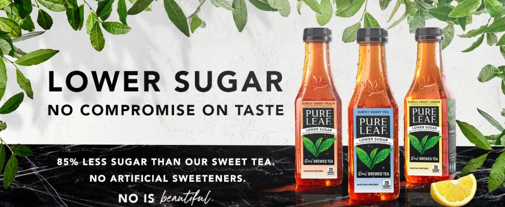 Pure Leaf Iced Tea, Subtly Sweet Peach, Lower Sugar, 18.5 Fl Oz (Pack of 12) - pure leaf