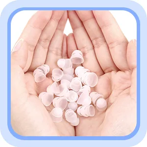 30 Packs Dome Hearing Aid Silicone Hearing Aid Domes Hearing Aid Power Domes Medium Power Domes Small Close Domes Ear Tips Hearing Direct Domes Large Power Dome for Hearing Resound Accessories (White) - product information 4