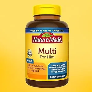 Nature Made Multi For Him 90 Tablets - Photograph of this Nature Made Multivitamin for him tablets bottle