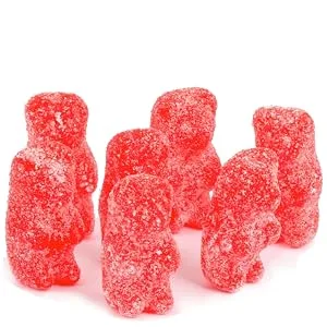 By The Cup Unbearably HOT Cinnamon Gummy Bears Bulk Candy, 1 Pound Bag - lifestyle 1