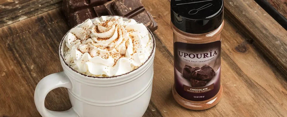 Upouria Chocolate Shakeable Topping, 5.5 Ounce Jar - image 2 large