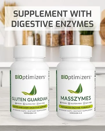 BiOptimizers MassZymes 3.0 with AstraZyme Digestive Enzyme Supplement - 30 Capsules - supplement with digestive enzymes