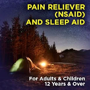 Amazon Basic Care Ibuprofen - 20 Coated Tablets - 200 mg. - pain reliever (NSAID) and sleep aid