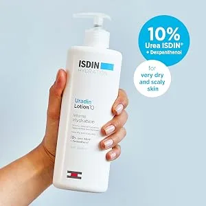 ISDIN Body Lotion Uradin10 Intense Hydration Fast Absorbing Dermatologically Tested - 13.5 Oz. - uradin body lotion