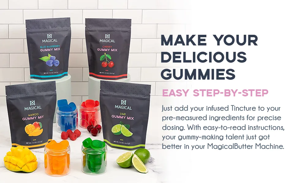 Magical Butter Machine Gummy Mix (Blue Raspberry) - gummy mix moldes para chocolate