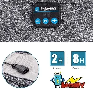 Perytong Sports Headband - Grey - headphones headband