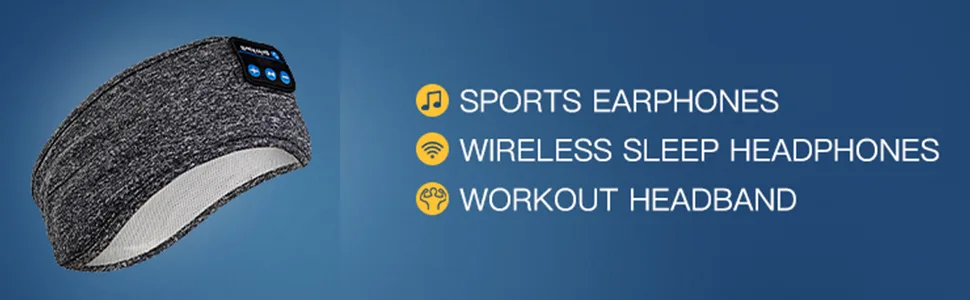 Perytong Sports Headband - Grey - headphones headband