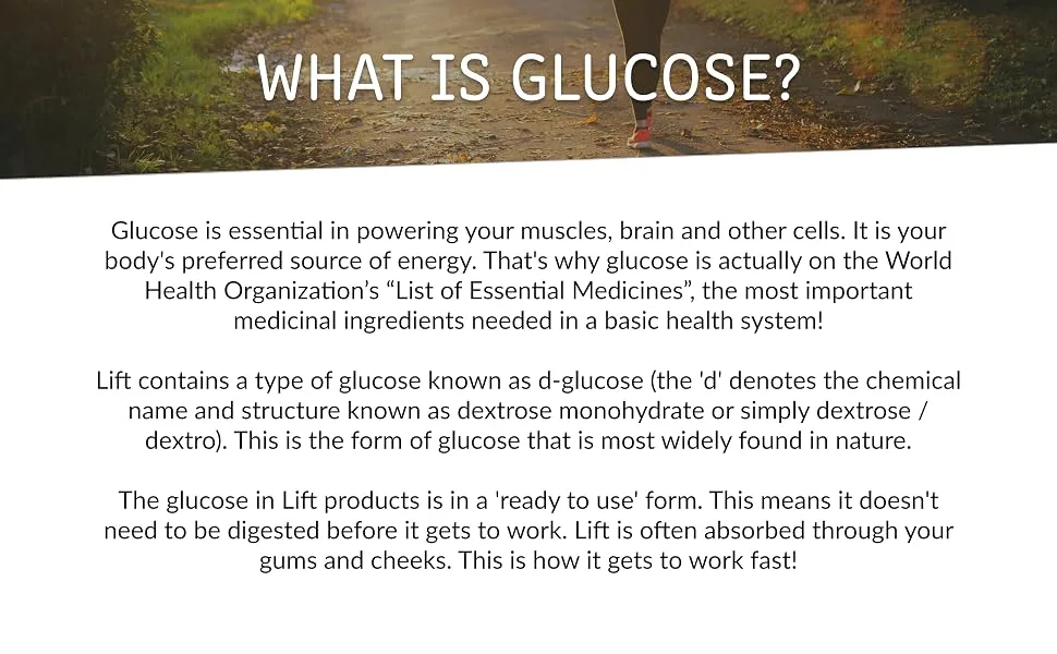 Lift | Fast-Acting Glucose Chewable Energy Tablets | Lemon & Lime | 50 ct Jar (Pack of 1) - lift