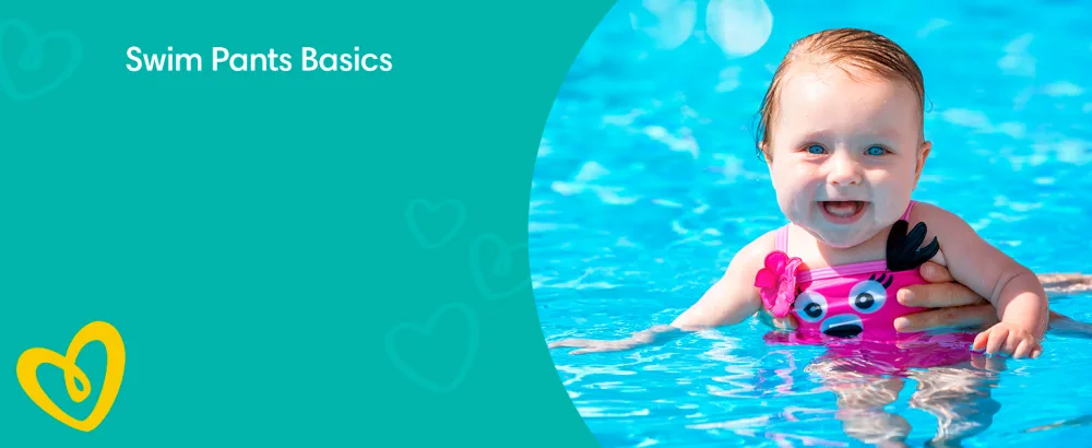 Pampers Splashers Swim Diapers Size M 18 Count 20-33 lb, Size M - NEW VERSION - Wearing and Changing
