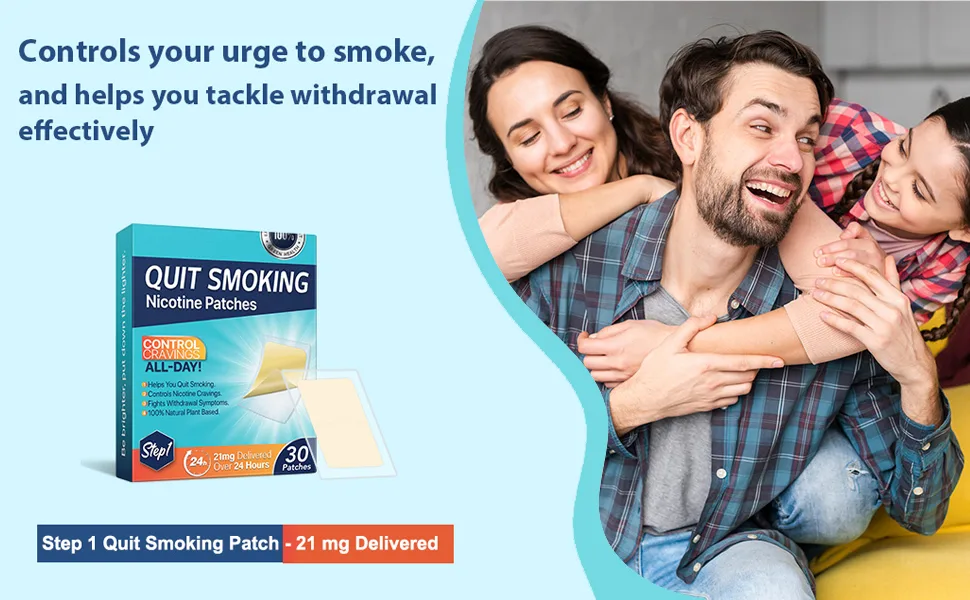 Quit Smoking Nicotine Patches, Step 1 to Quit Smoking, 21mg Delivered Over 24 Hours, Nicotine Transdermal System Patch, Smoking Aid to Help Quit Smoking 30 Patches. Step1-30PC - step1 quit smoking nicotine patches