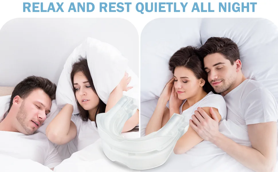 Anti Snoring Device,Helps Stop Snoring Anti Snoring Mouthpiece,Snoring Solution Anti-Snoring Mouth Guard Comfortable and Adjustable White - product information 6