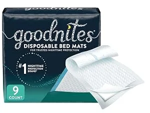 Goodnites Bedwetting Underwear for Boys, S/M, Discreet, Small/Medium, 22 Count (Pack of 2), Packaging may Vary Small/Medium (44 Count) - goodnites bed mats