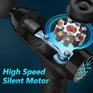 RAEMAO Massage Gun Deep Tissue, Electric Muscle Massager Percussion Massage Gun for Athletes, Handheld Deep Tissue Massager,Black - massage gun