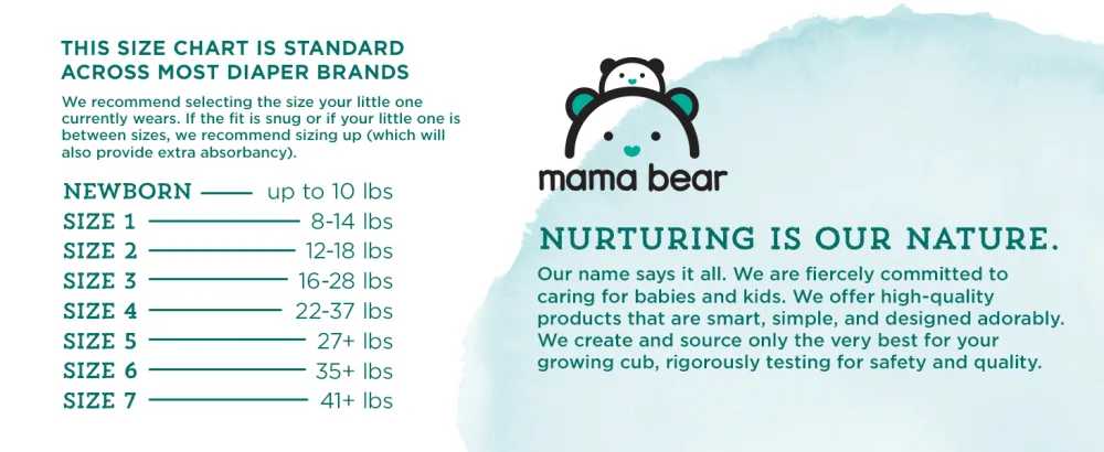 Amazon Brand - Mama Bear Gentle Touch Diapers, Hypoallergenic, Size 6, 108 Count (4 packs of 27) Size 6 (108 Count) - Free From bleaching, perfumes, lotions, parabens, phthlates; hypoallergenic, leakage protection