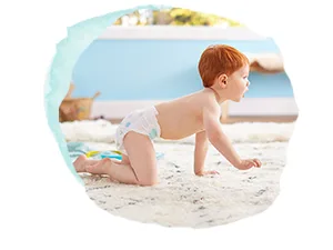 Amazon Brand - Mama Bear Gentle Touch Diapers, Hypoallergenic, Size 6, 108 Count (4 packs of 27) Size 6 (108 Count) - Just-right fit