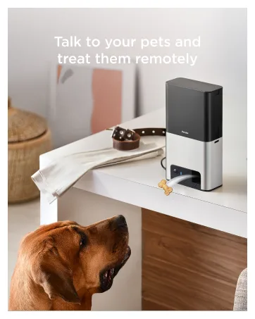 2017 Item  Petcube Bites Pet Camera with Treat Dispenser Matte Silver - Petcube Bites 2