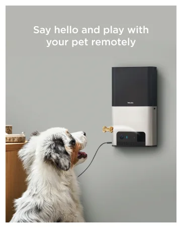 2017 Item  Petcube Bites Pet Camera with Treat Dispenser Matte Silver - Petcube Bites 2